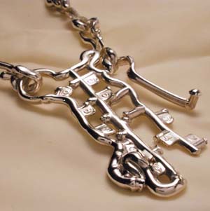 number three large key clasp
